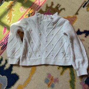 Jcrew Crewcuts 4/5T White Ruffled Sweater